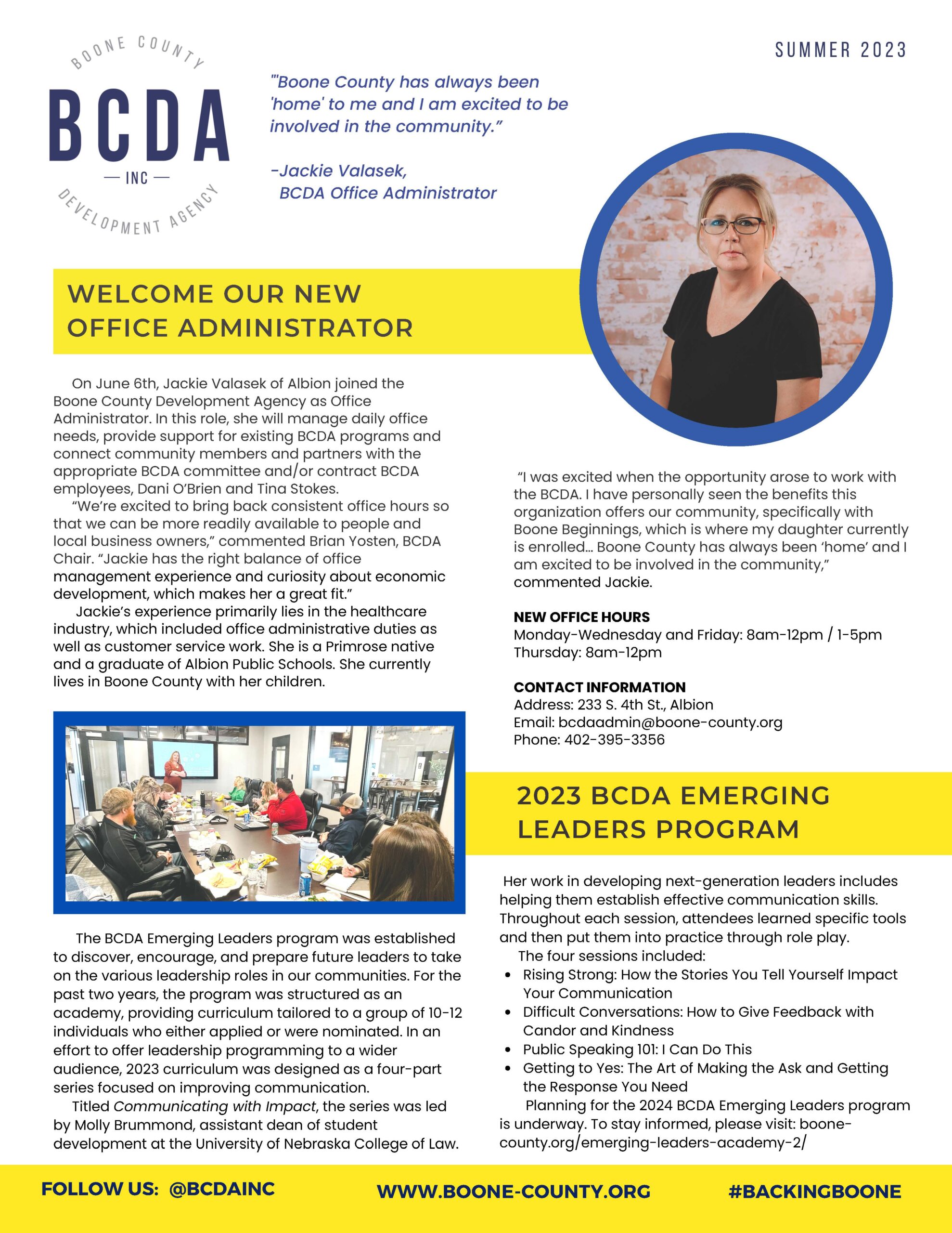 BCDA Newsletter