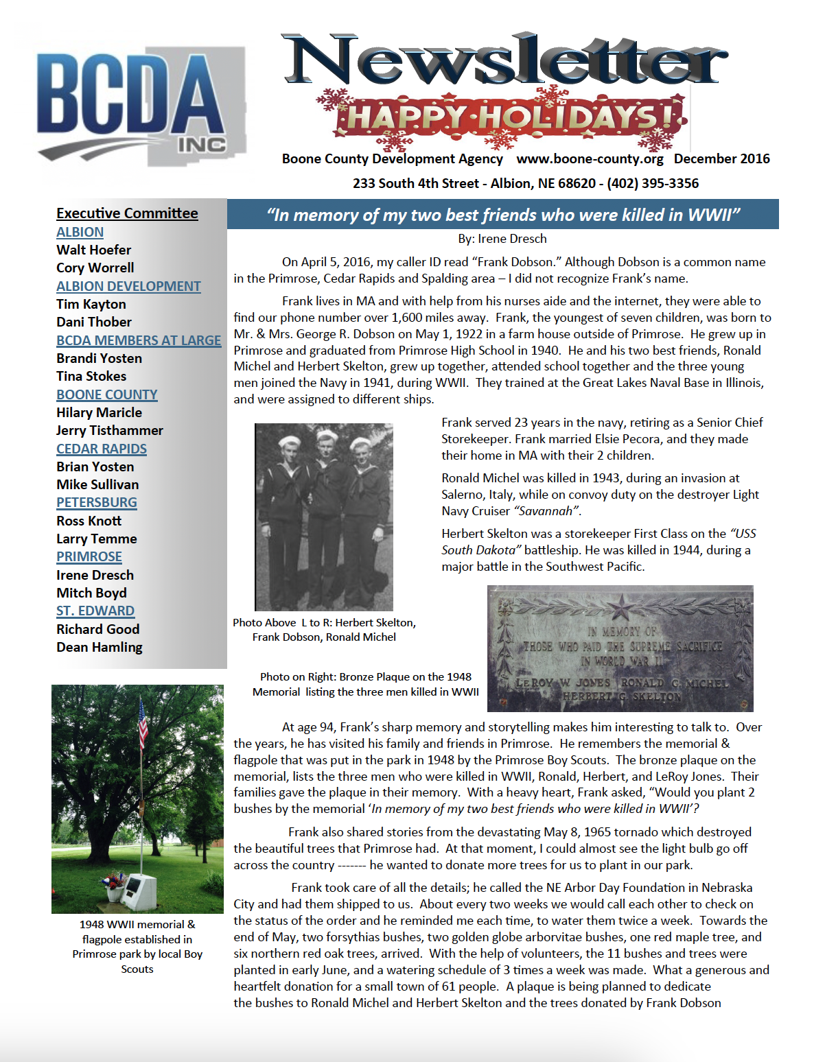 BCDA Newsletter